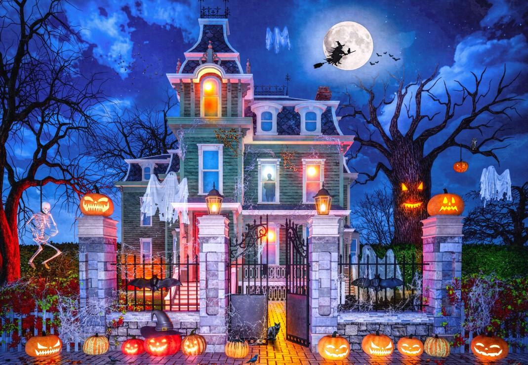 Bluebird Puzzle Het Huis voor Halloween - 1000 stukjes