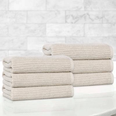 Superior Destin Viscose Cotton Blend Hand Towels, Set of 6