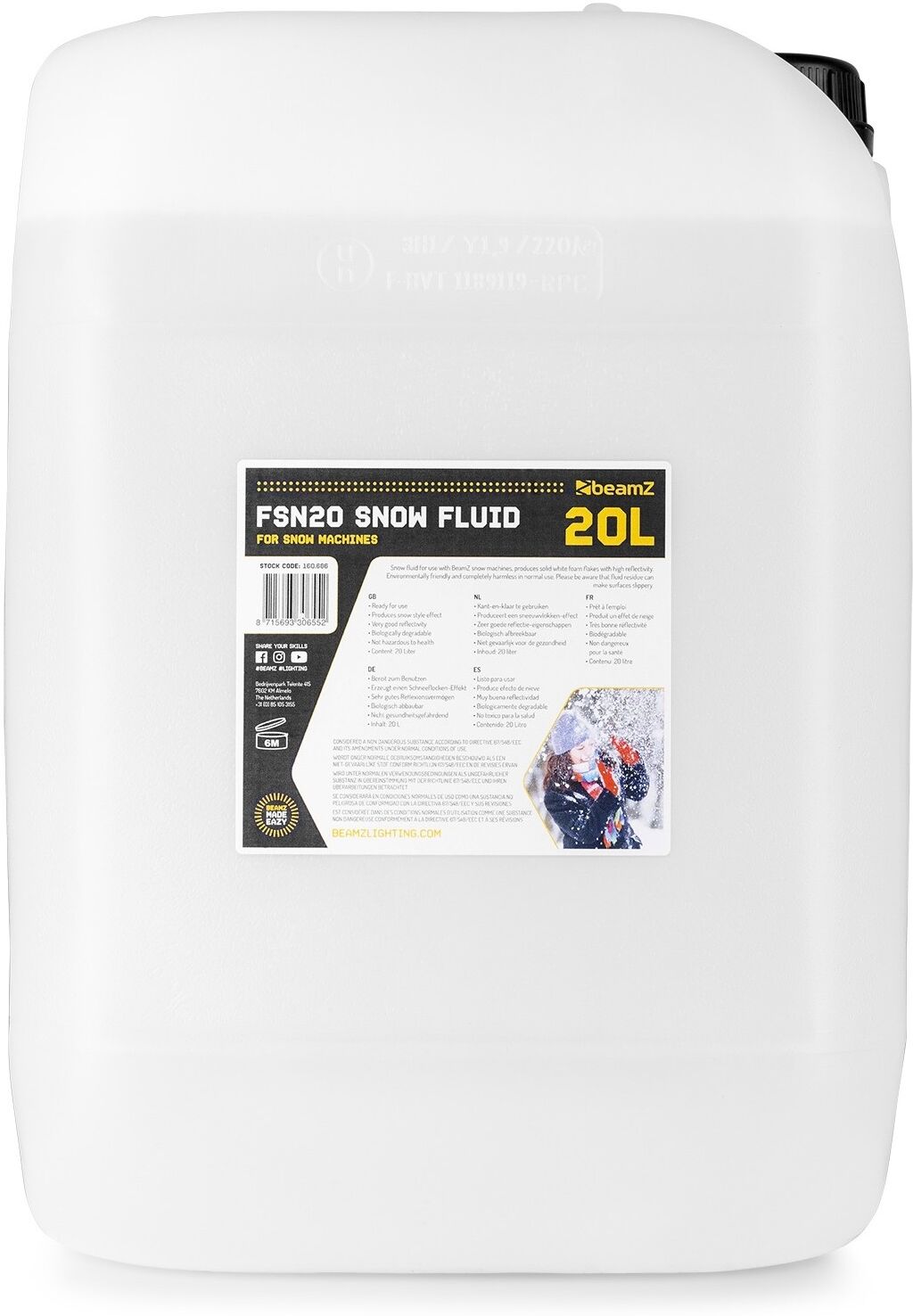 Liquido 20L p/ Máquinas de Neve (FSN20) - beamZ