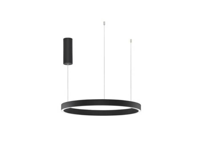 Nova Luce Pendelleuchte Elowen - Sandschwarz , 60 Clean, Minimal