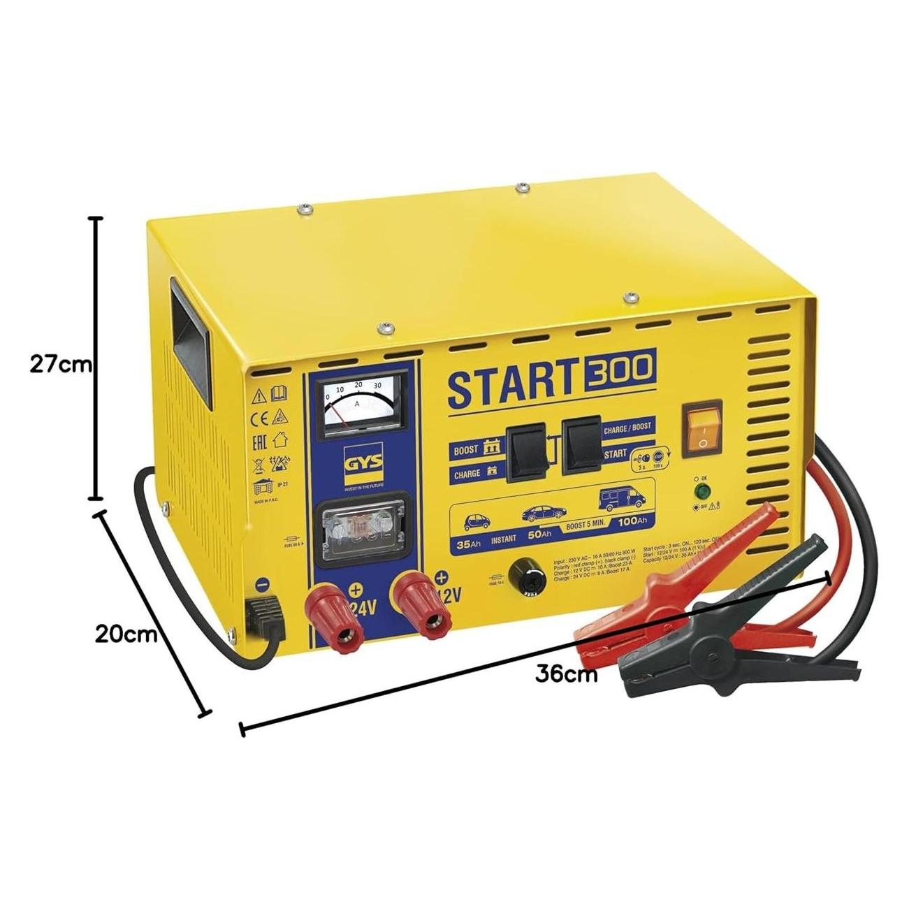 GYS Batterieladegerät START 300 (168 A, 12V, 24V) (025547)
