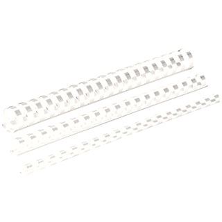 Fellowes Plastikbinderücken, DIN A4, 21 Ringe, 19 mm, weiß