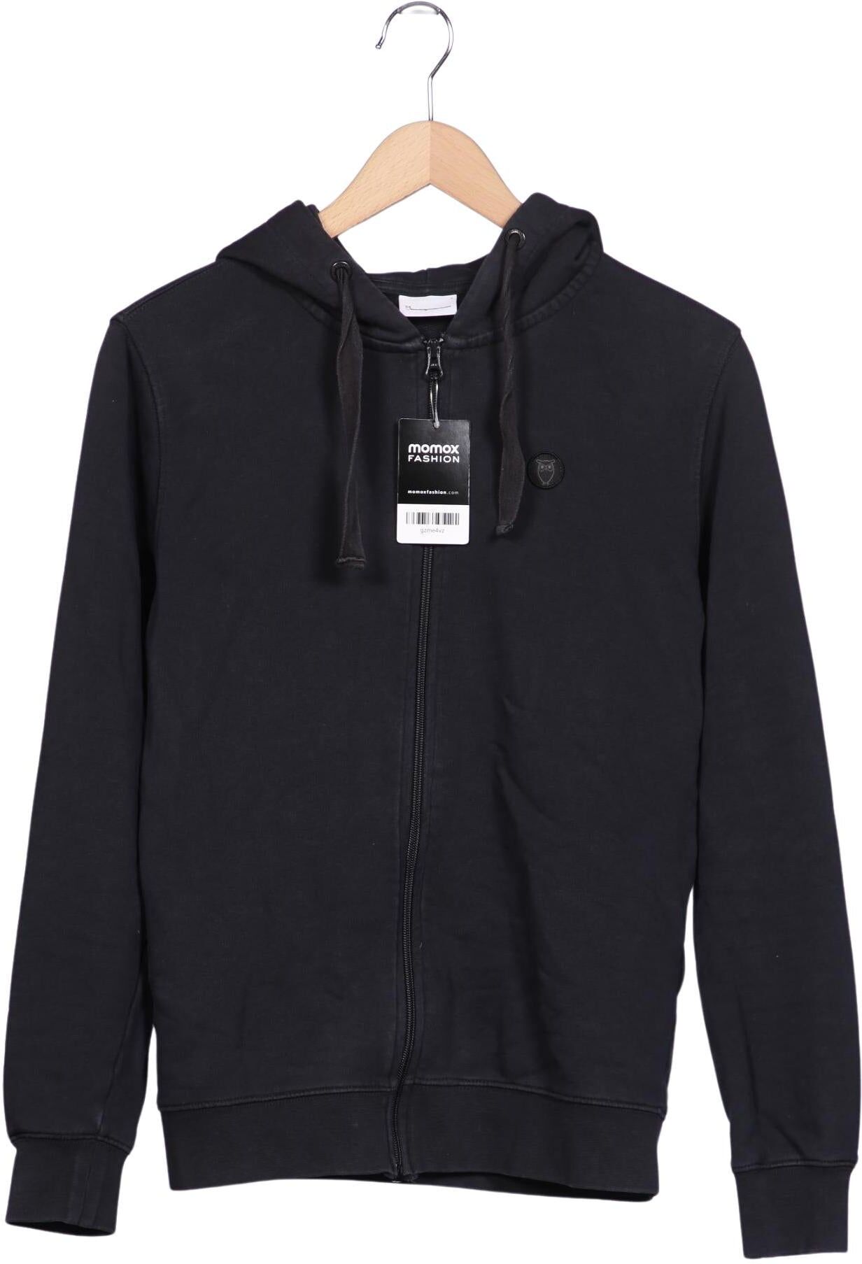 Knowledge Cotton Apparel Herren Kapuzenpullover, Schwarz, Gr. S, Baumwolle - Second Hand