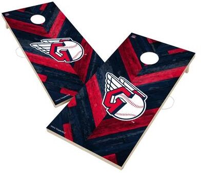 Skip's Garage Cleveland Guardians MLB Cornhole Board Set