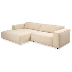 SOMETA Ecksofa Clob Cord Beige