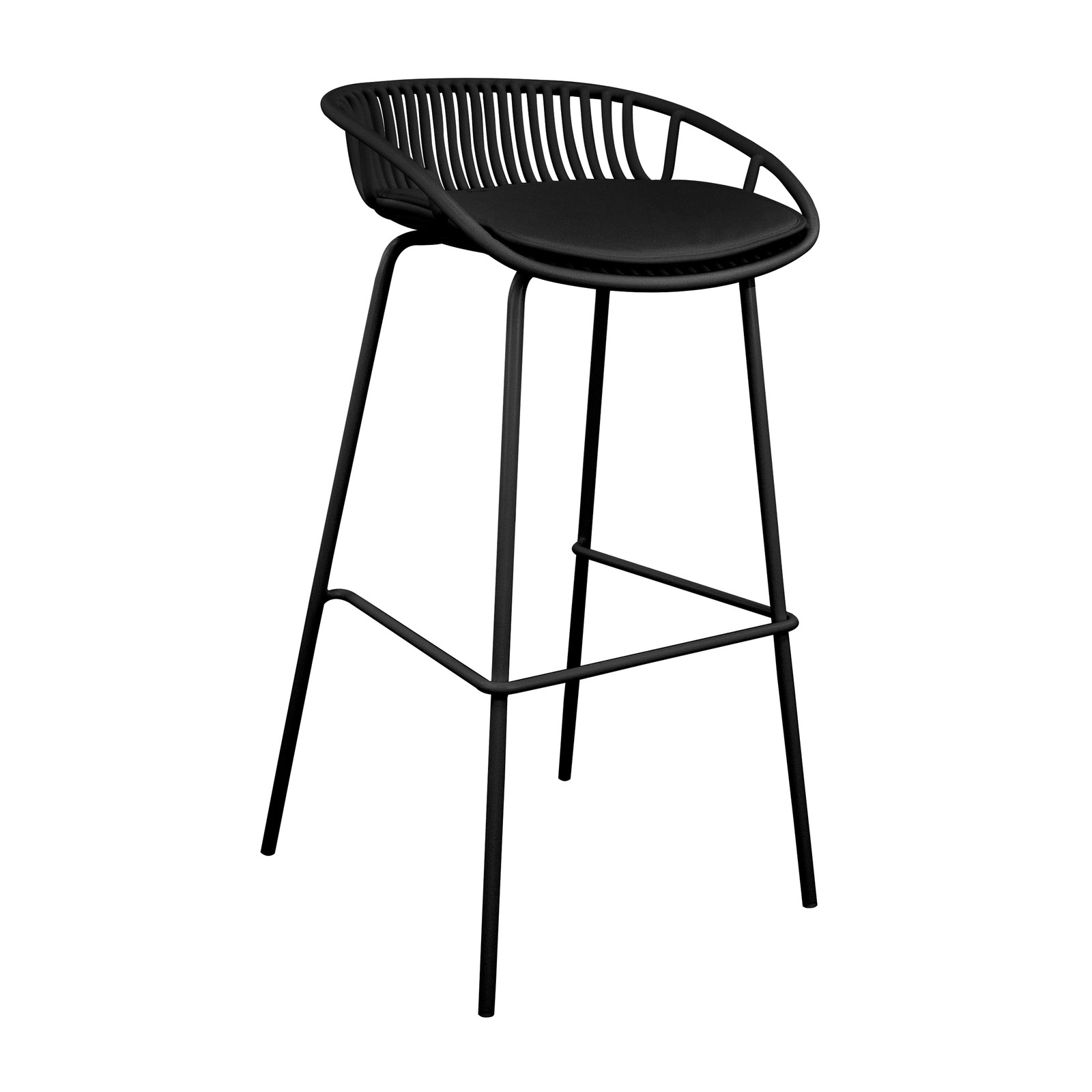 Kick Collection tuinstoel Rio - Zwart - Kunststof