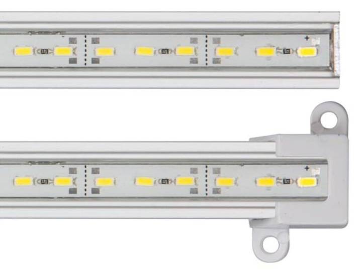 Barrette à Led Rigide - Haute Luminosite - 89 Cm - Blanc Chaud