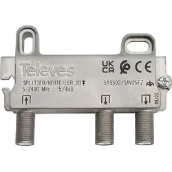 Televes Verteiler 2f. 5-2400Mhz 5dB SAV25FZ