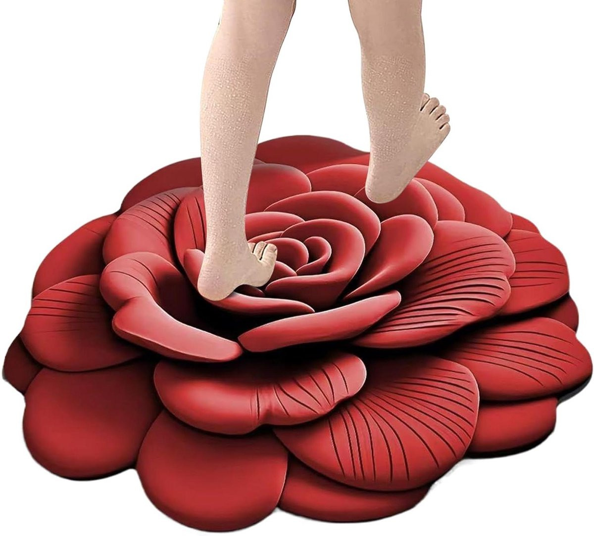 Blauwe antislip badmat voor een veilige en comfortabele doucheervaring, 100 x 100 cm