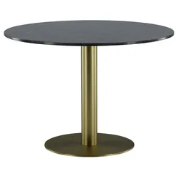 Esstisch Estelle Dunkelgrau/Gold
