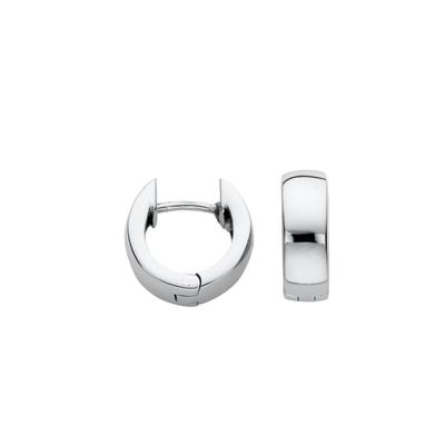Paar Creolen FIRETTI "Schmuck Geschenk Edelstahl Ohrschmuck Ohrringe" Gr. 13, silber (edelstahlfarben), Ohrringe, Damen, 13, Edelstahl
