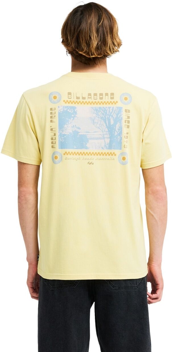 T-Shirt BILLABONG "Secret Spot", Herren, Gr. S, gelb (raffia), Obermaterial: 70% Baumwolle, 30% Baumwolle., Shirts T-Shirt raffia S