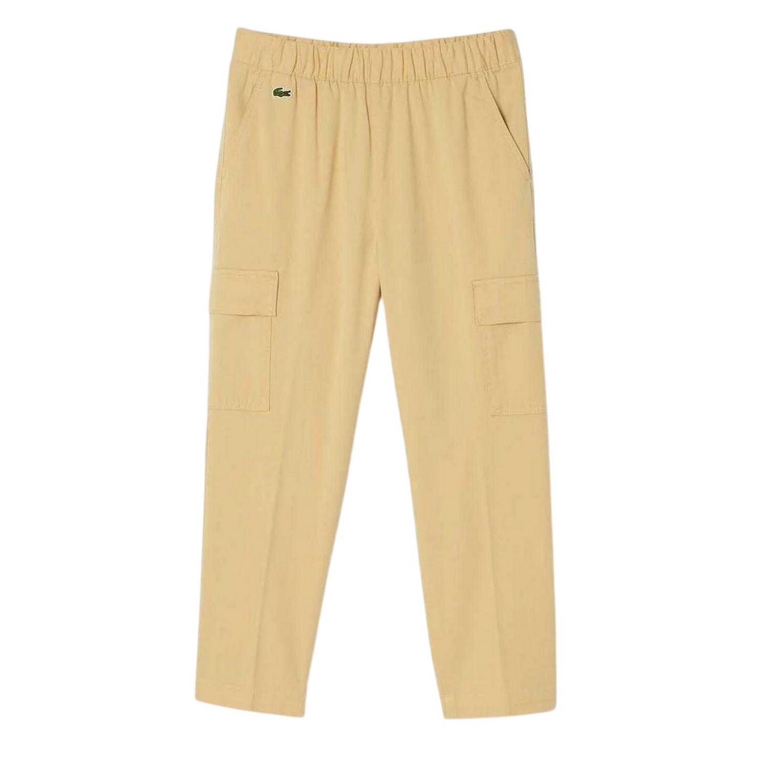 Lacoste Dames/Dames Gabardine Cargo Broek (Natuurlijk)