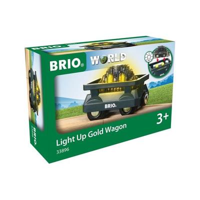 BRIO World - Goldwaggon mit Licht