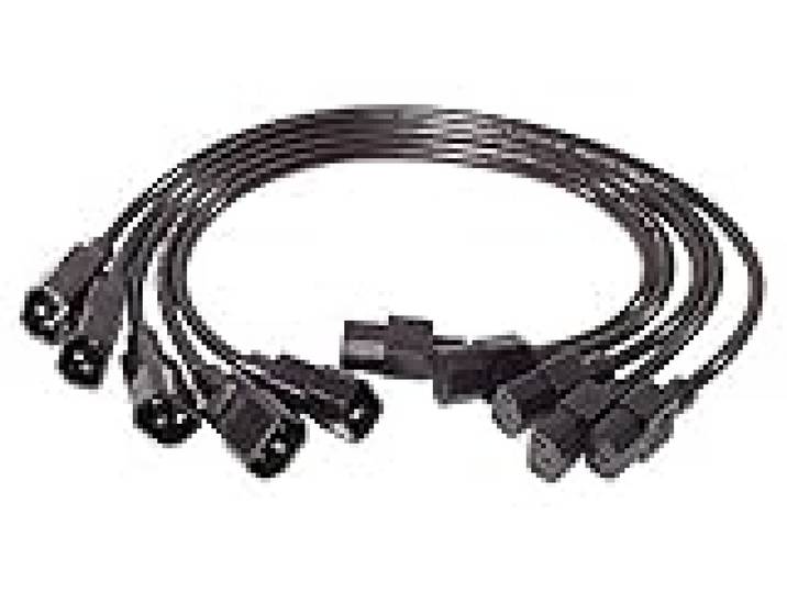 APC Câble d'alimentation IEC 320 EN 60320 C13 (F) IEC 320 EN 60320 C14 (M) 61 cm noir (pack de 5 )