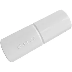 PVC Klebemuffe Ø32mm Doppelklebemuffe PVC-U Teich XBS GSU32G PEP MU-II 32