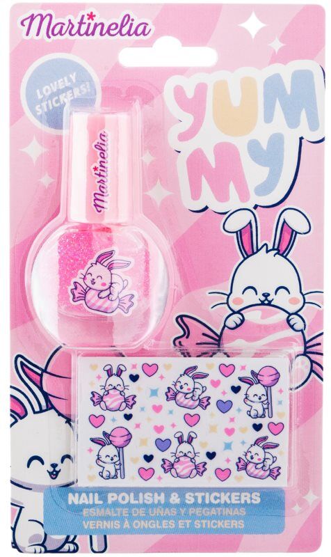 Martinelia Yummy Polish & Stickers set for children 1 pc