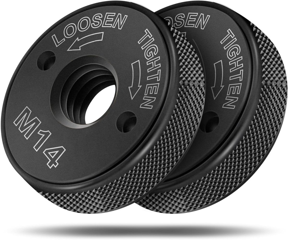 SDS Click M14 snelspanner met 2x borgmoer voor haakse slijpers, zwart