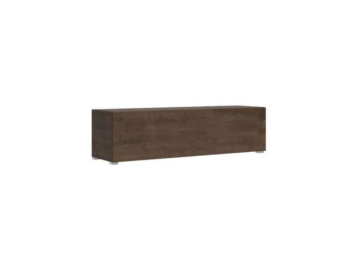 Meuble TV abattant en noyer Isoka 154 - contemporain - porte et tiroir - aspect bois