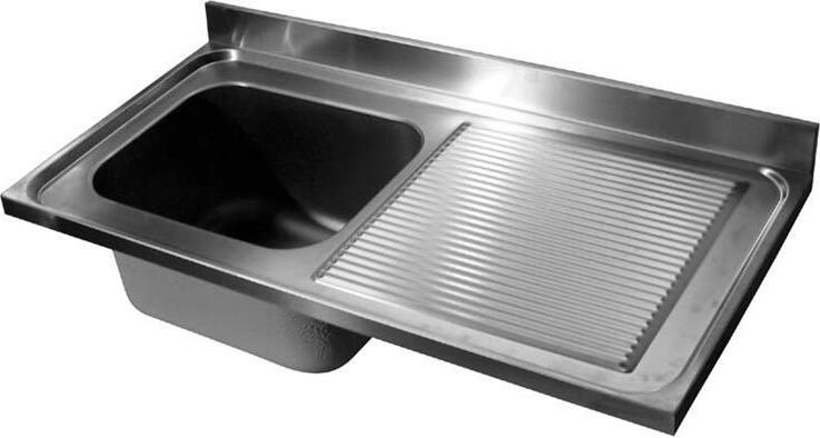 CHEFGASTRO 600 Spültischplatte 2 Links 2000 BxTxH 2000x600x40mm