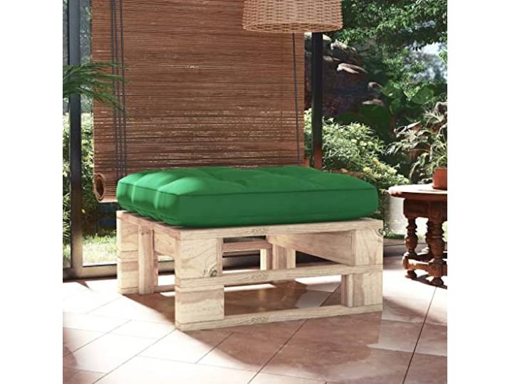 POUFGDR Sitzsack, Palette, Garten, Kiefernholz, imprägniert, mit Kissen Fußstütze Couchtisch Modulare Gartenmöbel, wetterfest