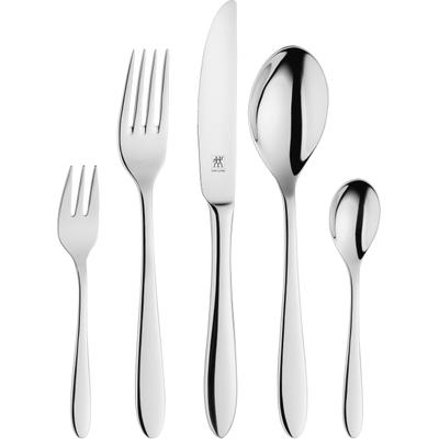 Besteck-Set ZWILLING "STYLE", silber (silberfarben), 30 Stk., Edelstahl 18/10, Essbesteck-Sets, rostfreier Edelstahl 18/10, poliert, spülmaschinengeeignet