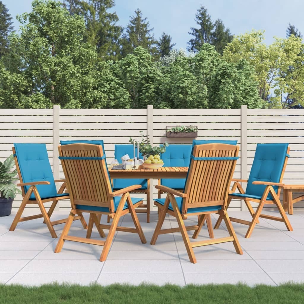 Maison Exclusive - Klappstühle Verstellbar mit Kissen 6 Stk. Massivholz Teak