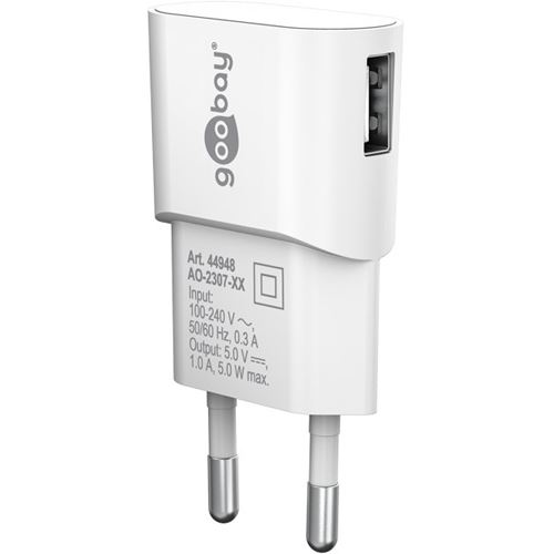 5W Goobay USB-Ladegerät 1 A weiß