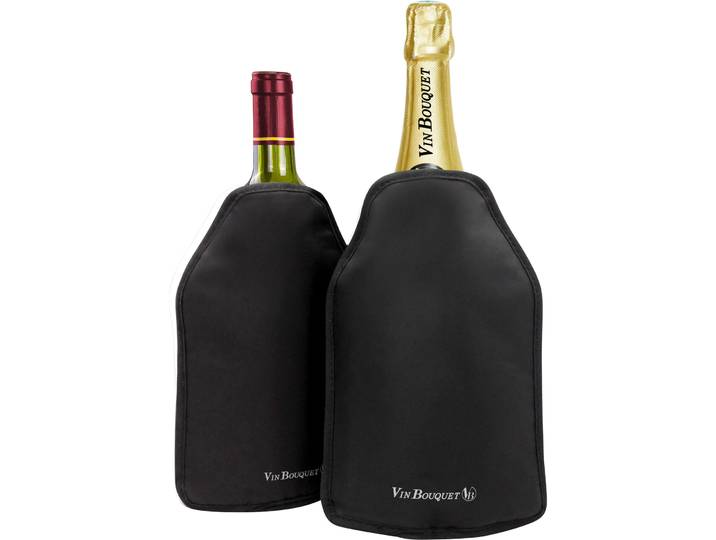 Flaschenkühler Wine & more Stoff schwarz