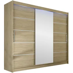 KLEIDERSCHRANK Aston VI, mit RGB LED Beleuchtung