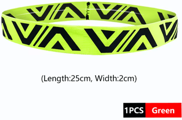 Inspire Picks Breathable Sports Sweat Headband Wide Elastic Stretch Hairband For Running, Yoga & Fitness green