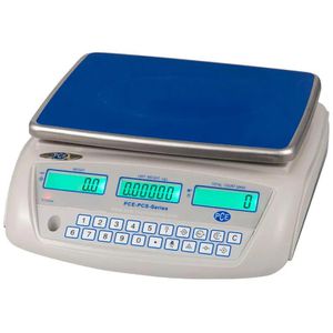 PCE Digitalwaage PCS30, mit Zählfunktion, Teilung 0,5 g, Inventurwaage, Netz- & Akkubetrieb, LCD-Display. bis 30 kg