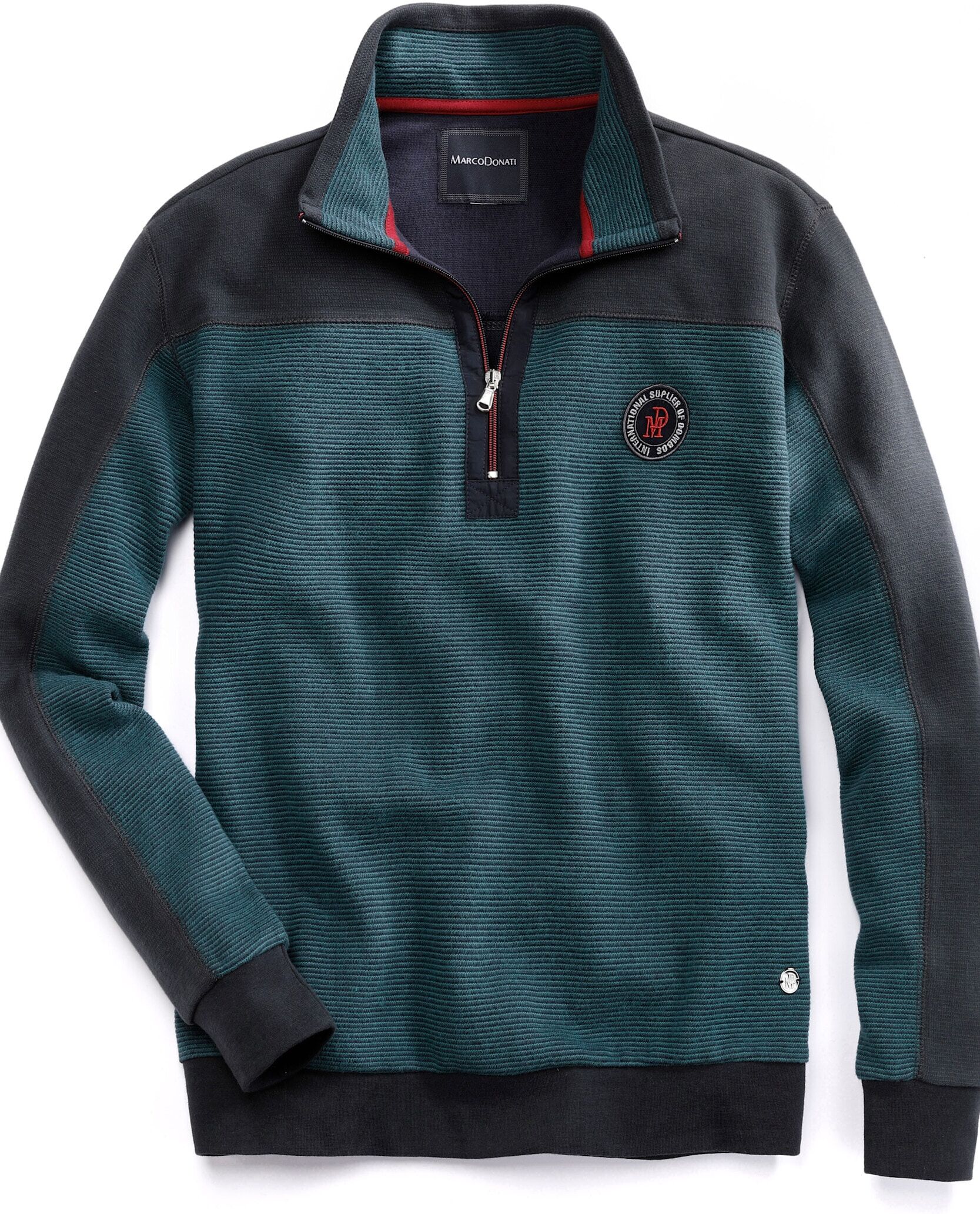 Trainingsshirt WITT "Sweatshirt Sweatshirt", Herren, Gr. 56, grün (blau, grün), Sportlich, Shirts Trainingsshirt