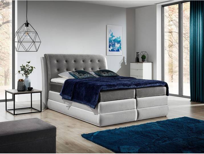 MF Design Boxspringbett Boxspringbett ARTE mit Bettkasten und Federautomatik, Vorhanden