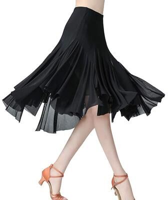 LightInthebox Women's Standard Dance 360-Degree Long Skirt Latin Salsa Rumba Flamenco Practice Dress