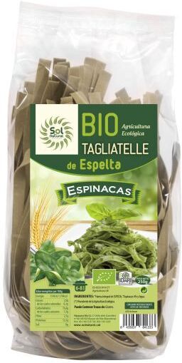 Sol Natural Spelt tagliatelle with spinach Bio 250 gr 250 gr