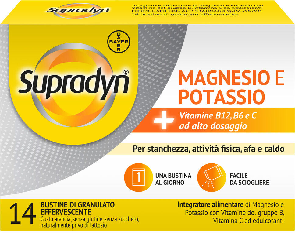 BAYER SpA Supradyn Magnesio e Potassio, 14 Bustine