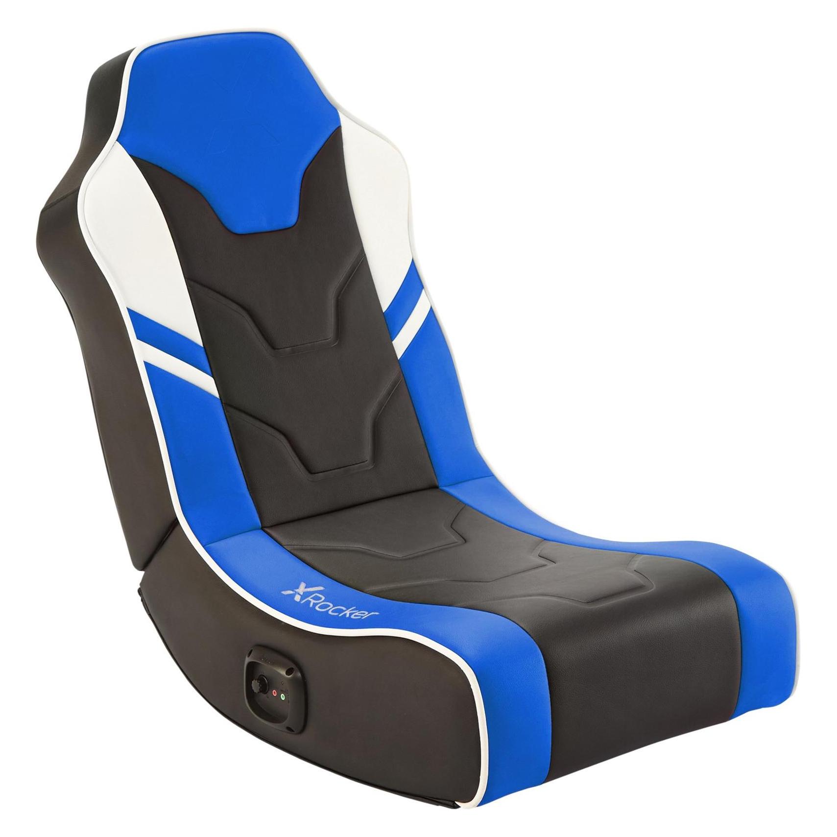 X Rocker Shadow 2.0 Stereo Audio Gaming Floor Rocker Blue (5121801)