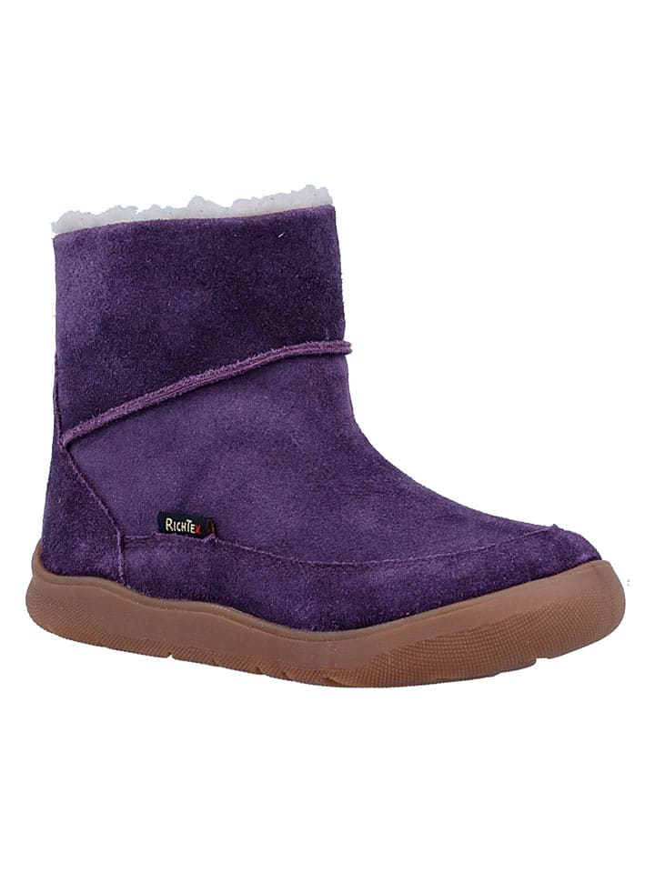 Richter Shoes Leder-Barfußschuhe "Samy" in Lila - 25
