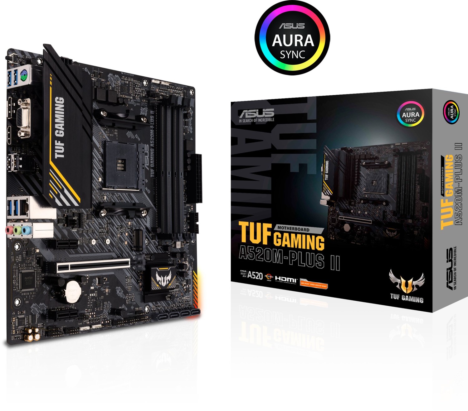 ASUS TUF GAMING A520M-PLUS II mATX Mainboard - Sockel AM4