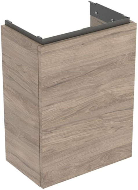 Geberit Meuble sous lavabo Acanto 1 porte, L 40 cm, noyer / lave mat (503001JR1)
