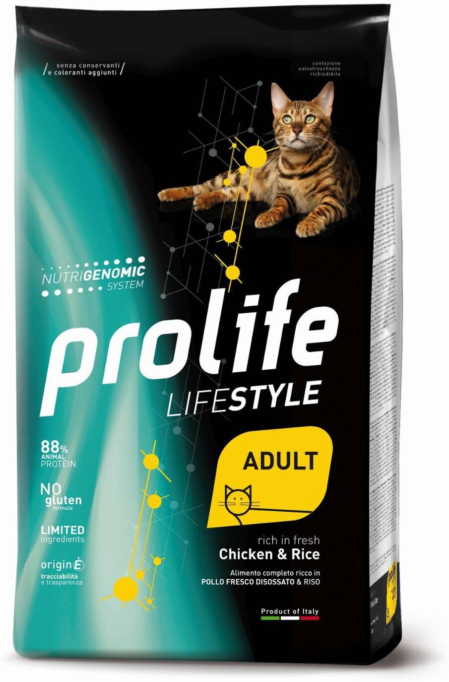 Prolife® Prolife Cat Lifestyle Adult Pollo e Riso per Gatti 400 g