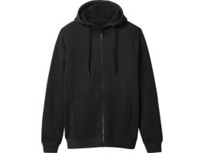ESMARA MEN Sweat zippé homme (noir, L)
