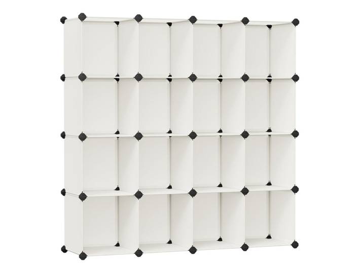 Armoire à chaussures étagère 31 x 153 x 153 cm blanche