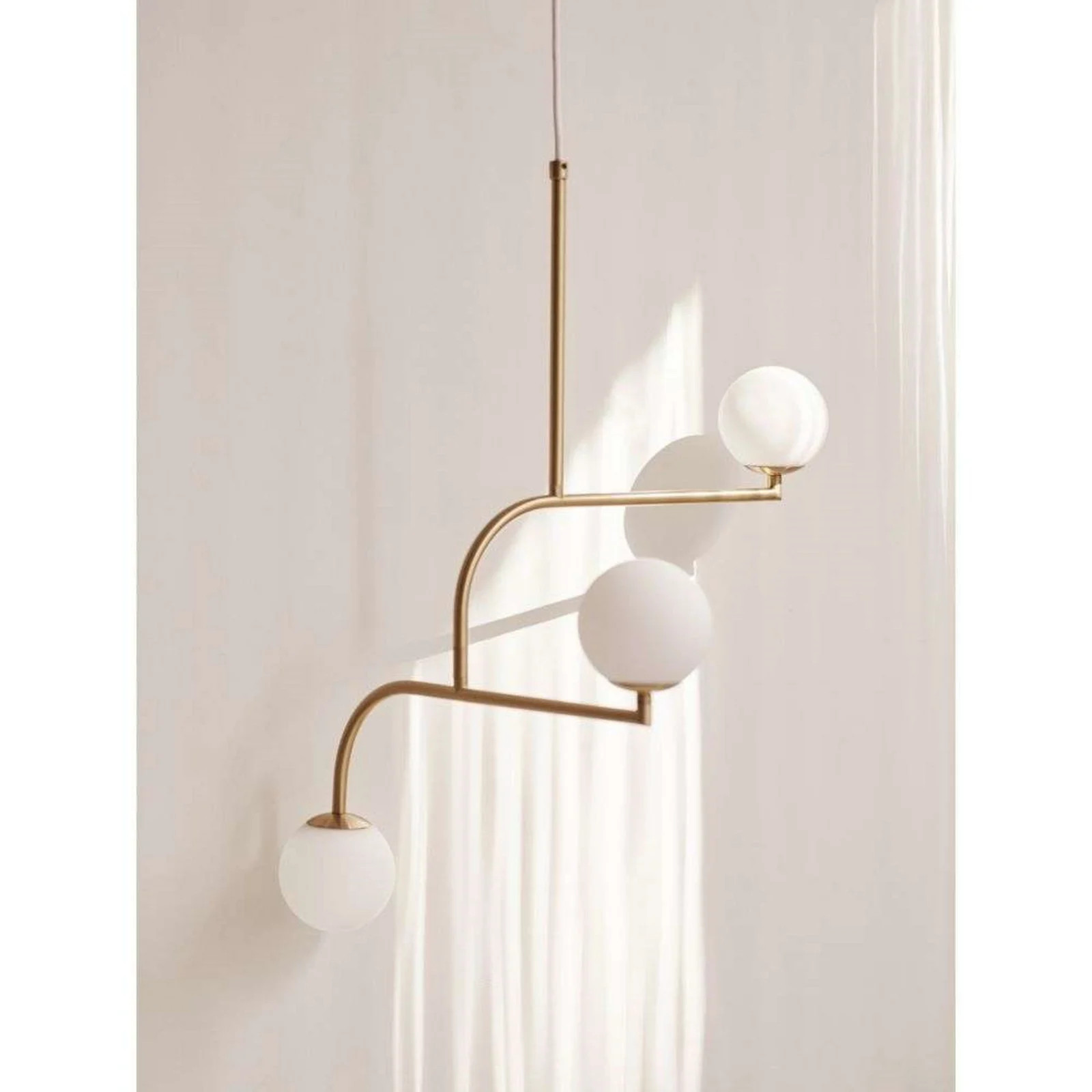 Pholc Mobil 70 hanglamp messing/opaal
