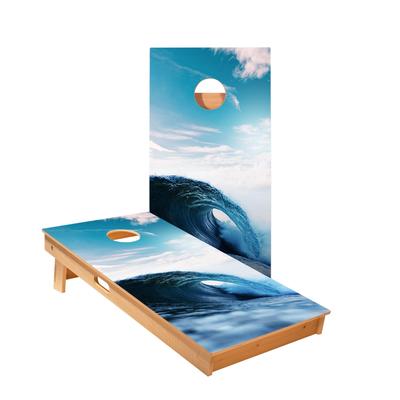 Skip's Garage Ocean Wave Cornhole Boards