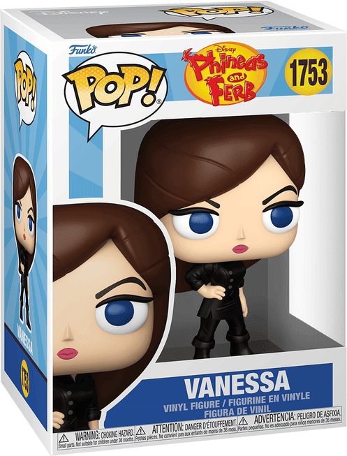 Funko Pop! Disney Phineas and Ferb Vanessa Vinyl Figure #1753, 10.4 cm tall, Black, Official Funko Pop!