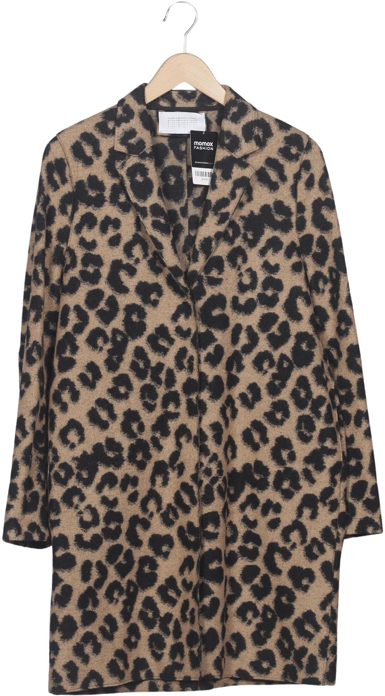 Harris Wharf London Damen Mantel, Beige, Gr. EU 40 (IT 46), Schurwolle / Synthetik - Second Hand
