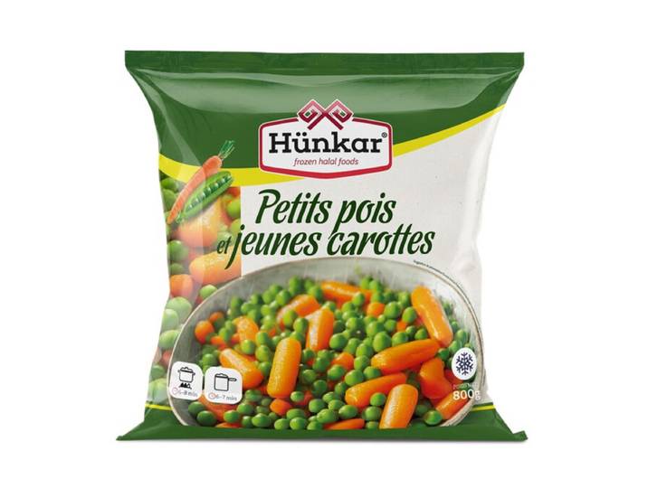 HÜNKAR Petits pois et jeunes carottes - 800 g