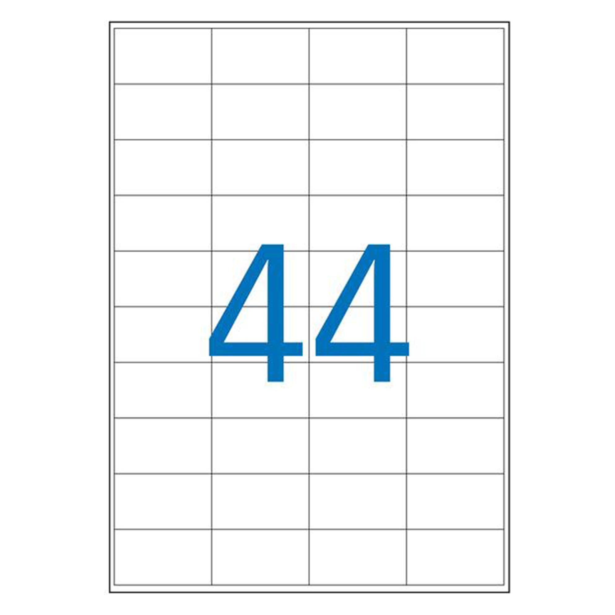 Apli Wetterfeste Etiketten, 48,5 x 25,4 mm, transparent (130142)